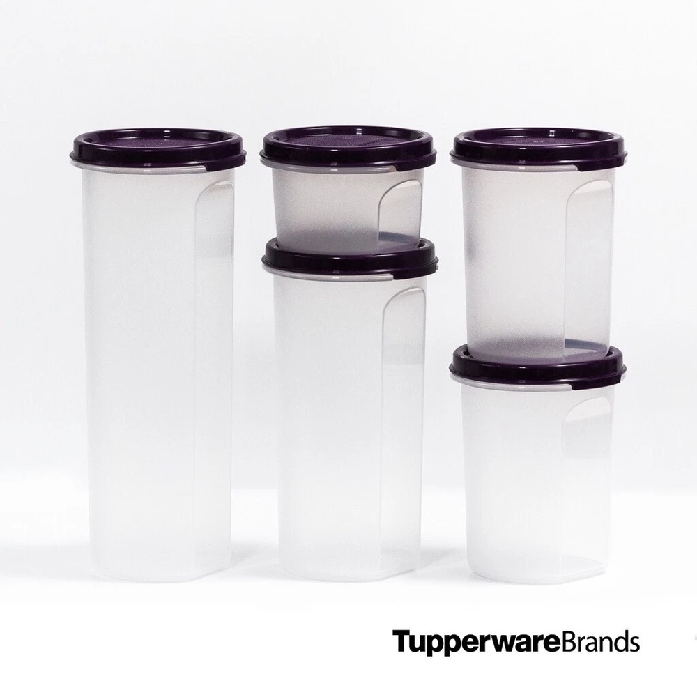 Tupperware Modular Mates Rounds 1-5 Clear Food Storage Container Set 10 Pc. NEW - Picture 4 of 4